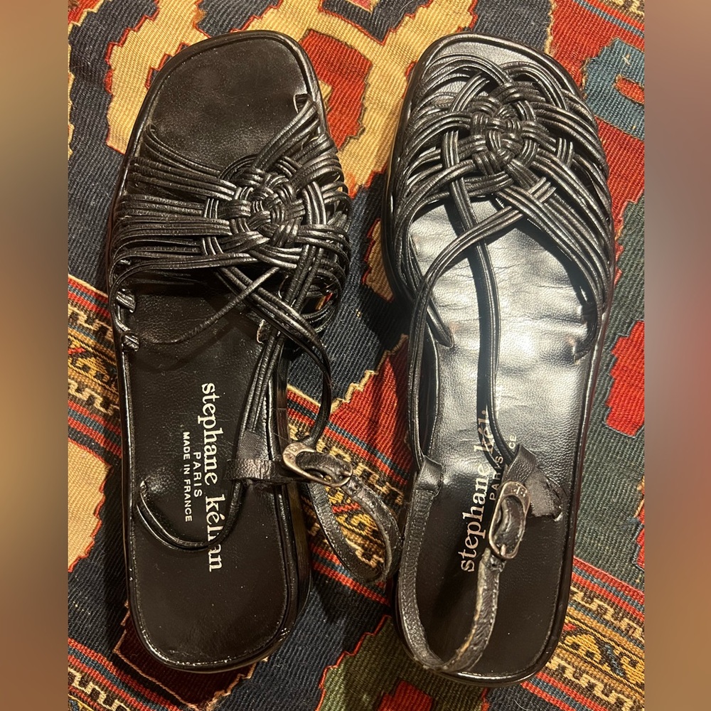 Stephane Kelian Woven Black Sandals
PARIS / MADE IN FRANCE